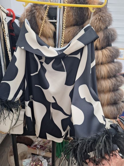 Set pantalon+bluzita, mătase satinata,marimea S