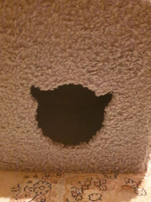 Дом для котов с когтеточек столбик