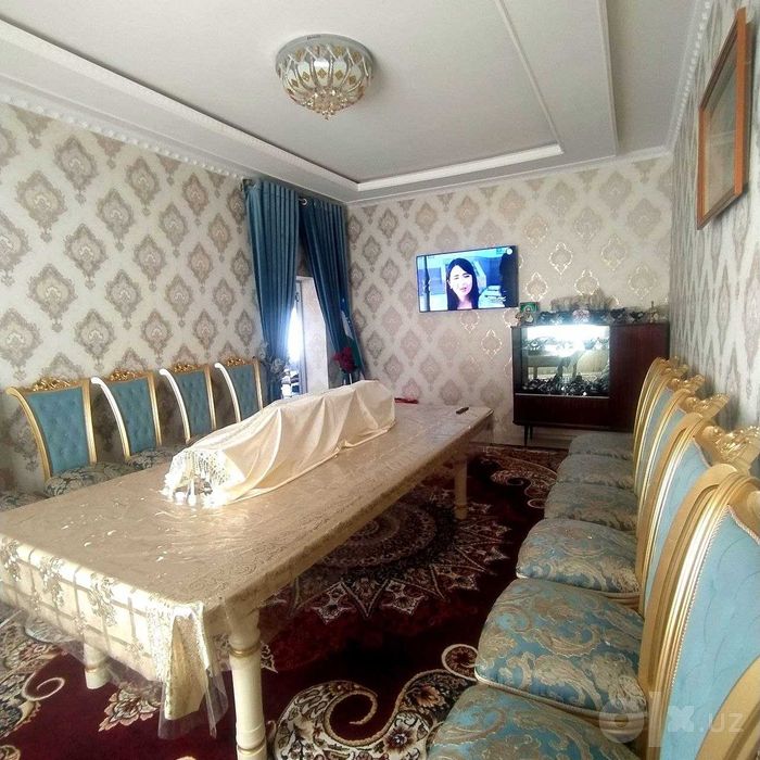 Ховли  сотилади 4 хона 2.21 сотик Евроремонт, Тайер Уй ! Кибрай рн