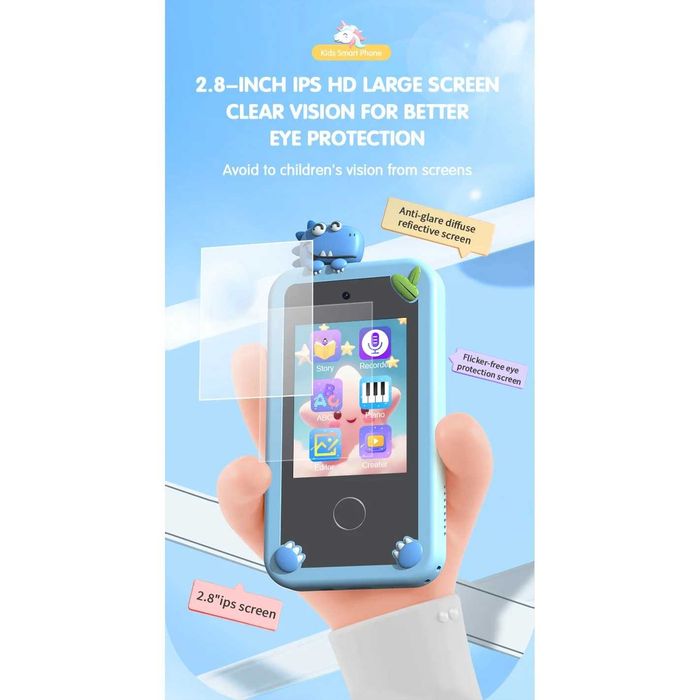 Детски смарт телефон P1 Plus с игри и двойна камера – 2.8″ дисплей