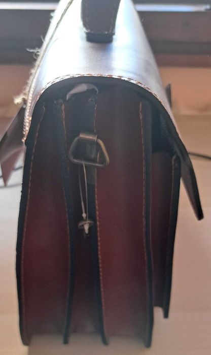 Чанта луксозна от естествена кожа (мъжка)