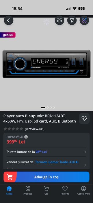 Player auto Blaupunkt 4x50W / O77I46I478