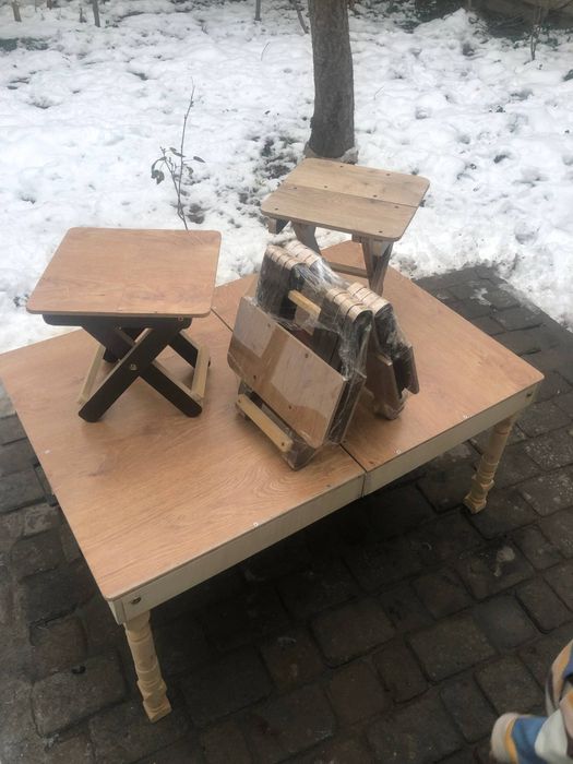 Piknik uchun stol stul