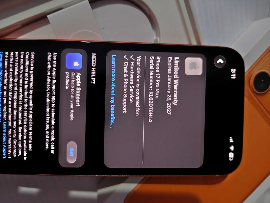 Iphone 17 Pro Max 256GB Cosmic orange
