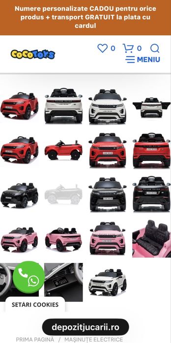 Masinuta electrica copii Range Rover Evoque