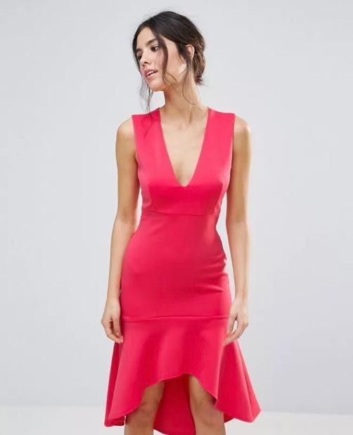 Club L празнична, бонбонена  рокля размер С - цикламен цвят