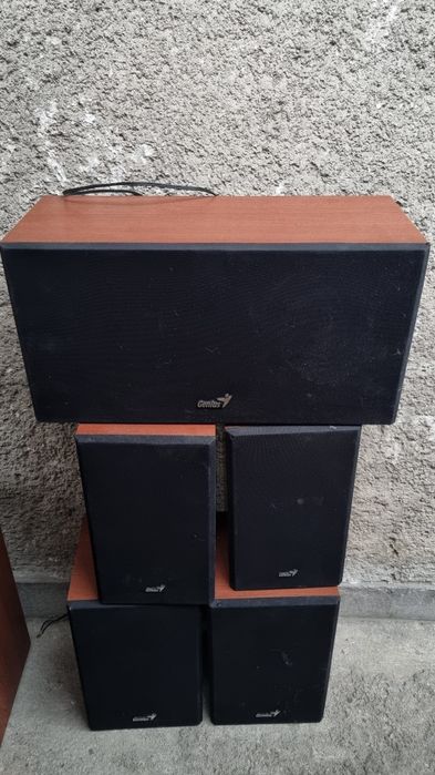 Sistem audio 5.1 Genius din lemn – sunet puternic + bass profund
