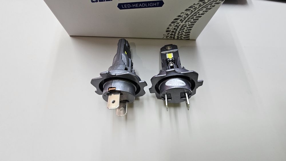 H7 LED крушки за фарове 50W, 6000K Бяла светлина с вграден вентилатор