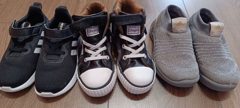 Adidas / British Knights 3 чифта номера 25/25 / 25.5 детски обувки/маратонки