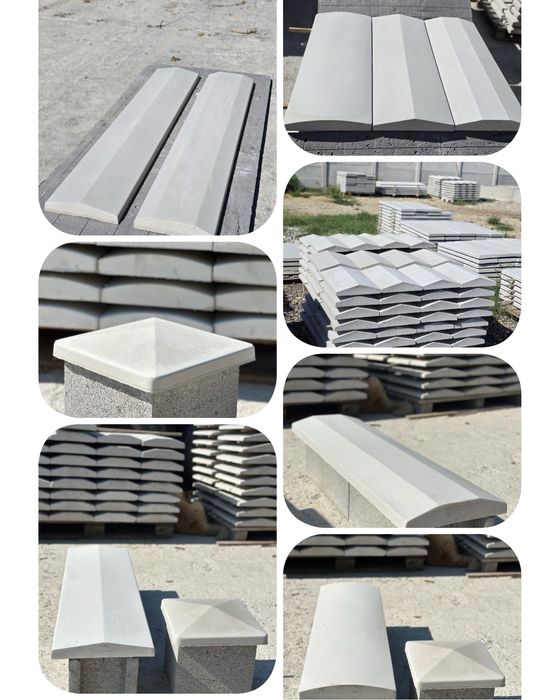 Gard de beton / capace de gard / spalieri / oale de fantana