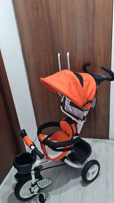 Tricicleta multifunctionala pliabila Wunderkid Trix, Portocaliu