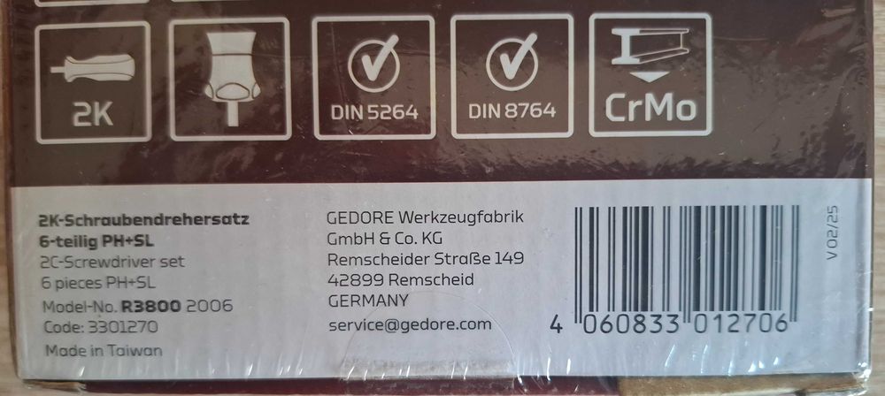 Gedore Red-комплект отвертки 6 бр