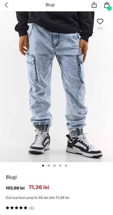 Blugi Jeans 12 ani 152 Fisherfield noi cu eticheta