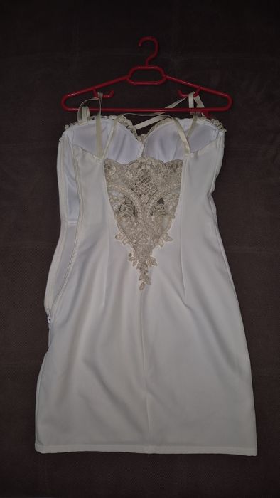 Rochie alba scurta bby