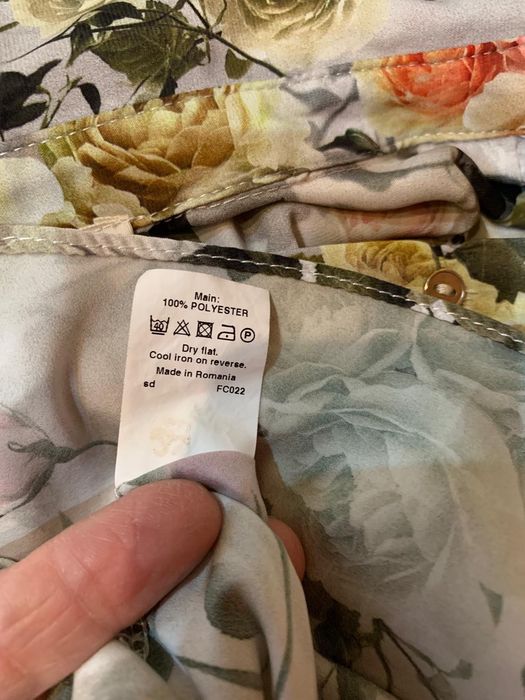 River Island Camasa gri cu model floral