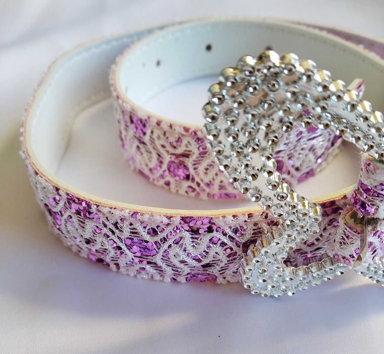 Детски колан с брокат