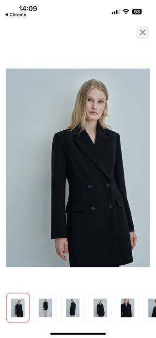 Продам платье пиджак, черный, размер S