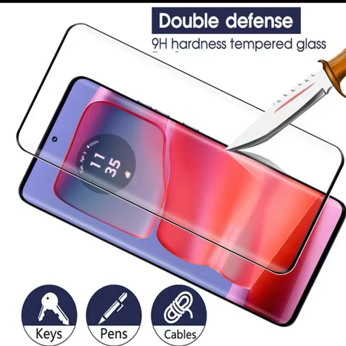 Folie sticla curbata 5D FULL GLUE Motorola Edge 50 Pro / Edge 50 Ultra