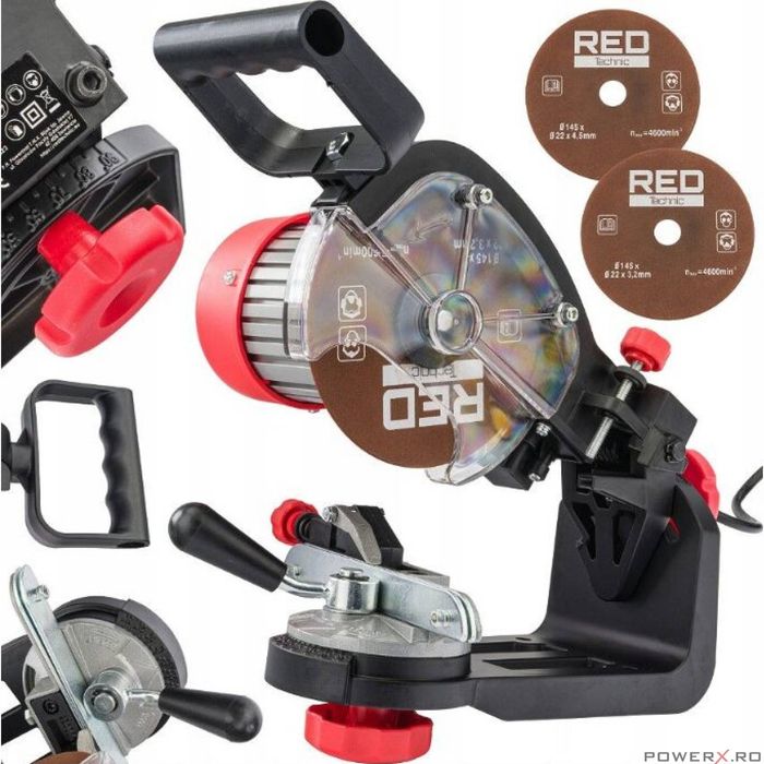 Dispozitiv, aparat electric de ascutit lant drujba 230W, Red Technic