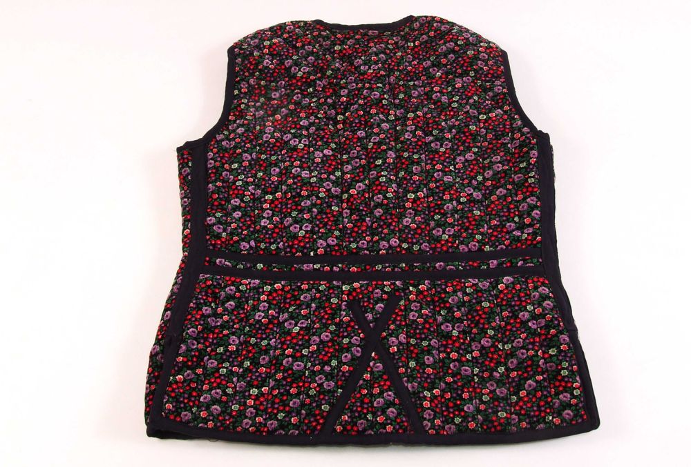 Bunda traditionala dama, bundita, vesta, catifea + lâna, mas 46, NOUA