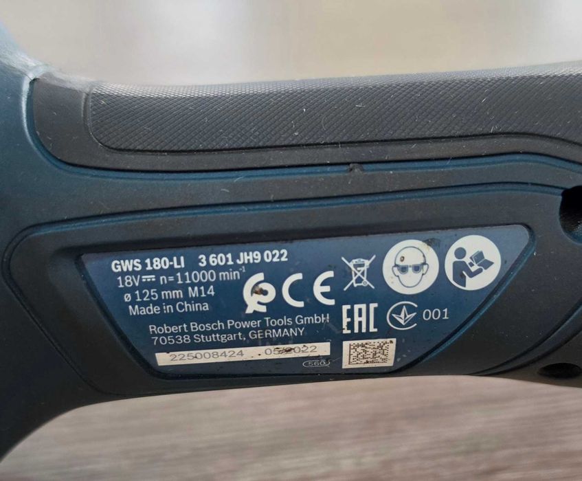 Акумулаторен ъглошлайф Bosch GWS 180-LI