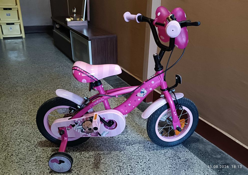 Детски велосипед Huffy Disney Minnie Mouse, 12" колела, розов.