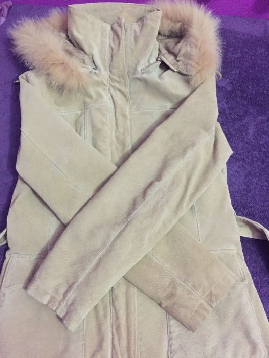 Jacheta piele intoarsa