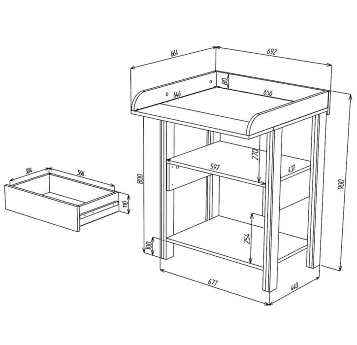 Пеленальный столик