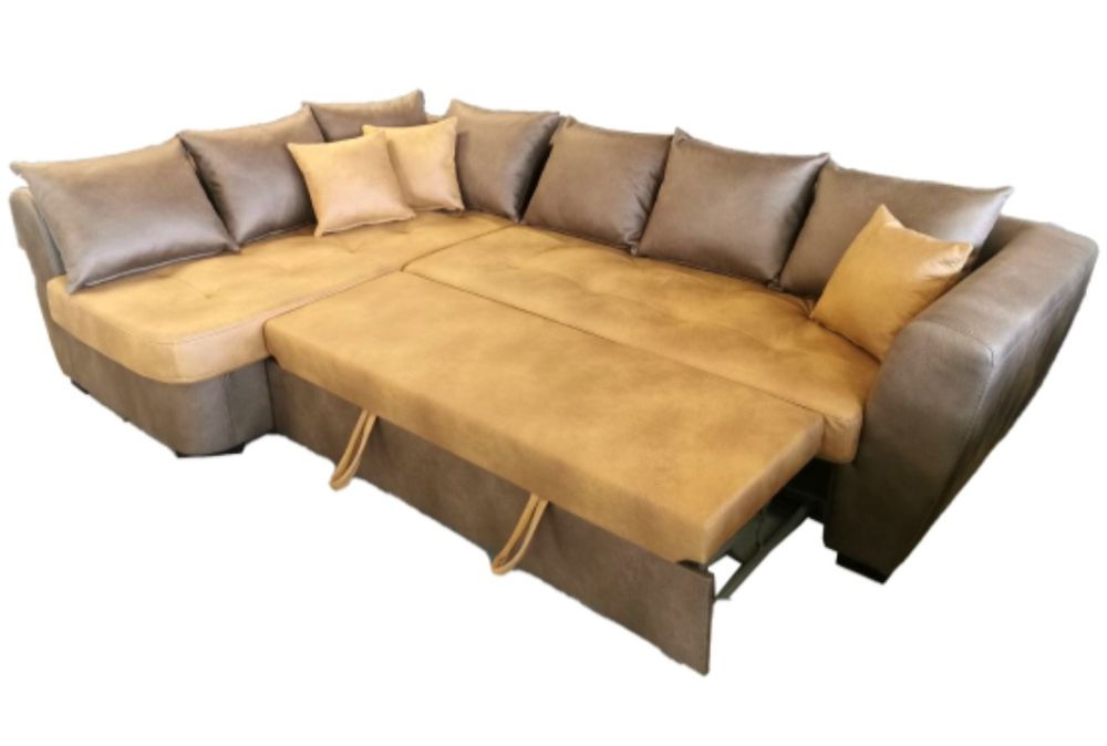 Ъглов диван с маса