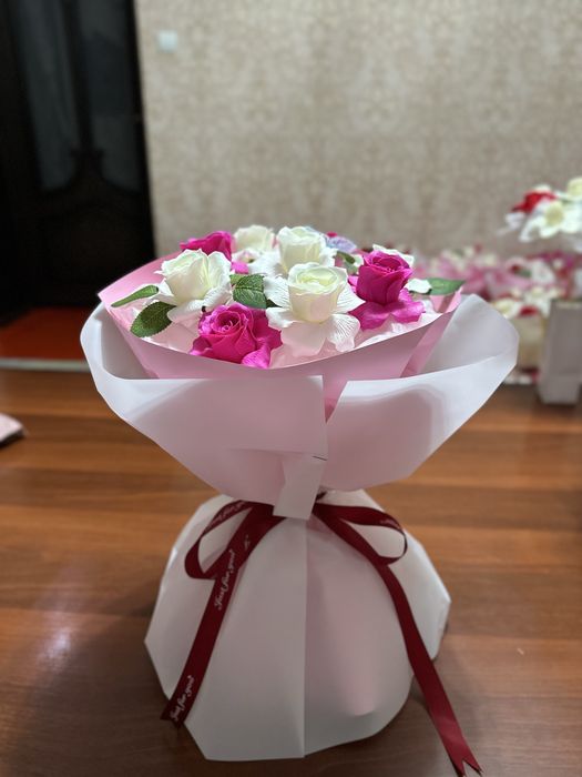 Мыльные розы !Сабыннан жасалған гүл !