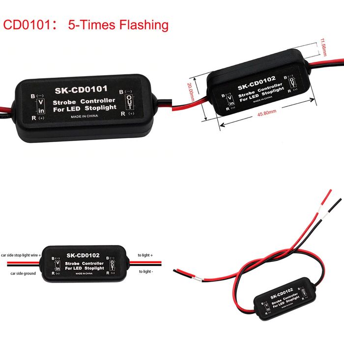 дневни светлини с мигач-Модул спирачка-DRL контролер