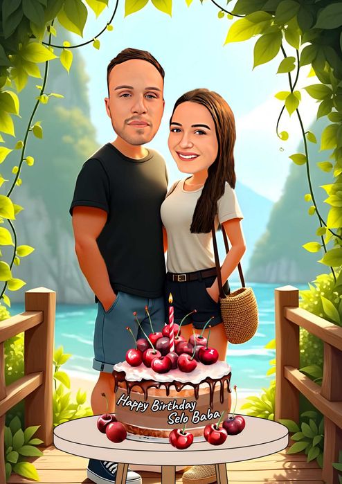 Карикатура по снимка , карикатури + рамка