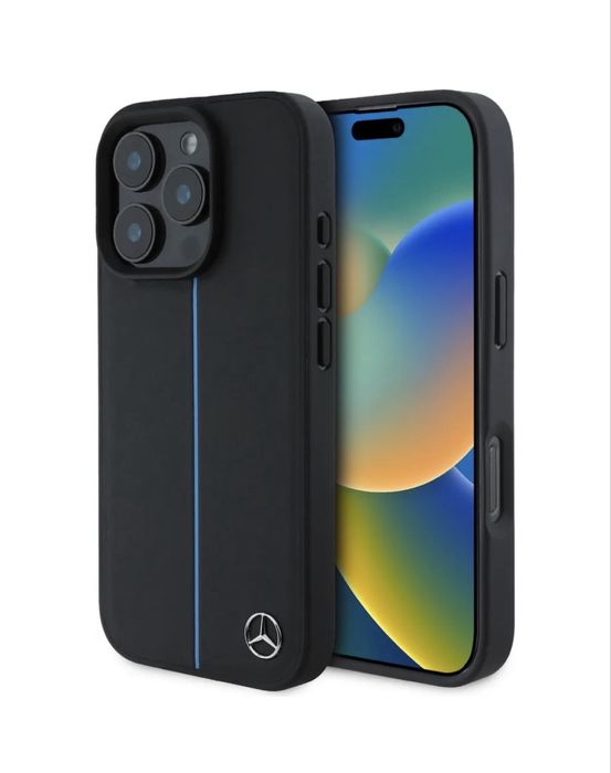 Carcasa din piele ORIGINALA Mercedes pentru Iphone 16 PRO