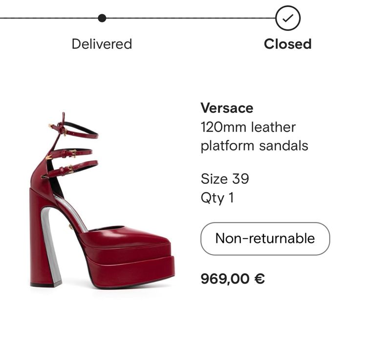 Обувки на ток Versace