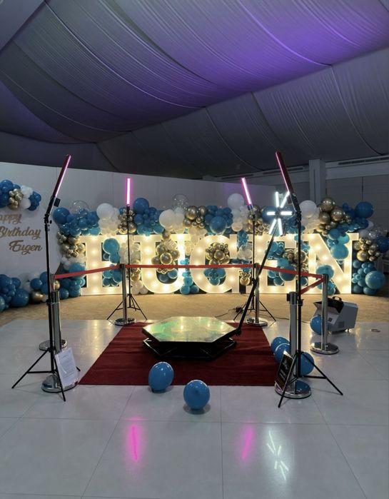 Video booth 360,cabina foto,oglindă foto,fum greu,baloane explozive