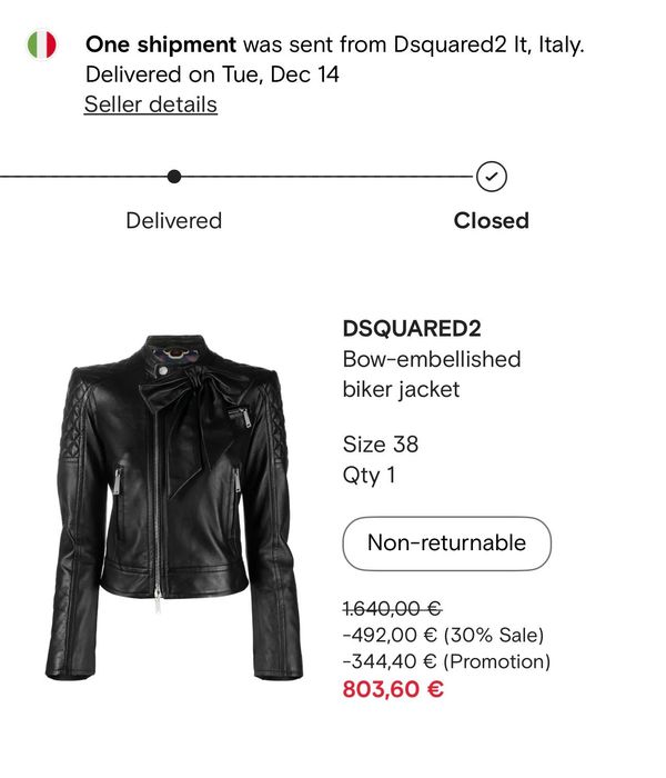 Кожено яке Dsquared