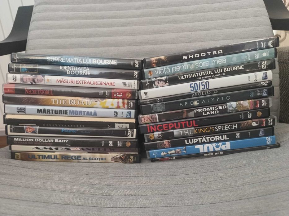 Vand colectie 100 DVD-uri originale la 4 lei pe DVD