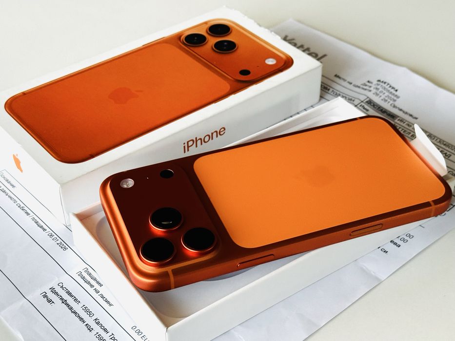 Iphone 17 Pro Max 256GB Cosmic Orange Гаранция 3 години