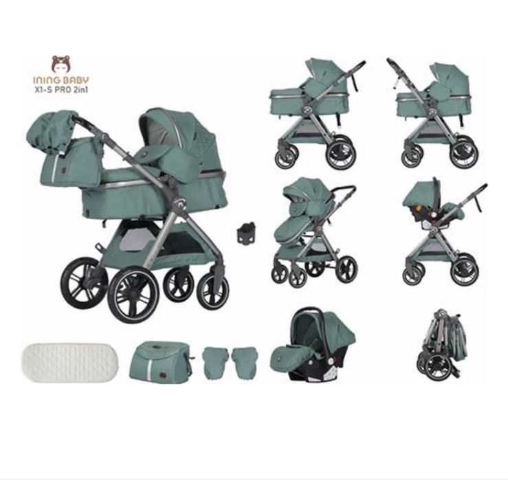 Коляска 2 в 1 Ining baby