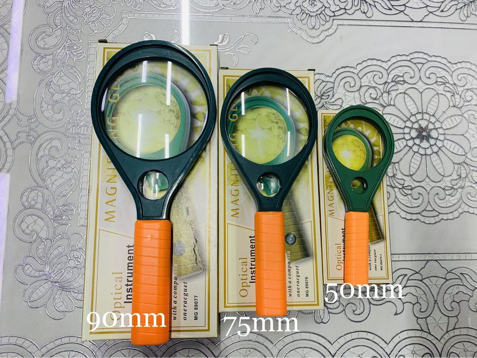 Лупы увеличительные, очки лупы