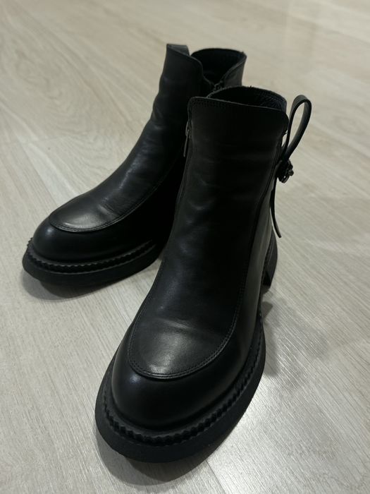 Кожаные осенние ботинки