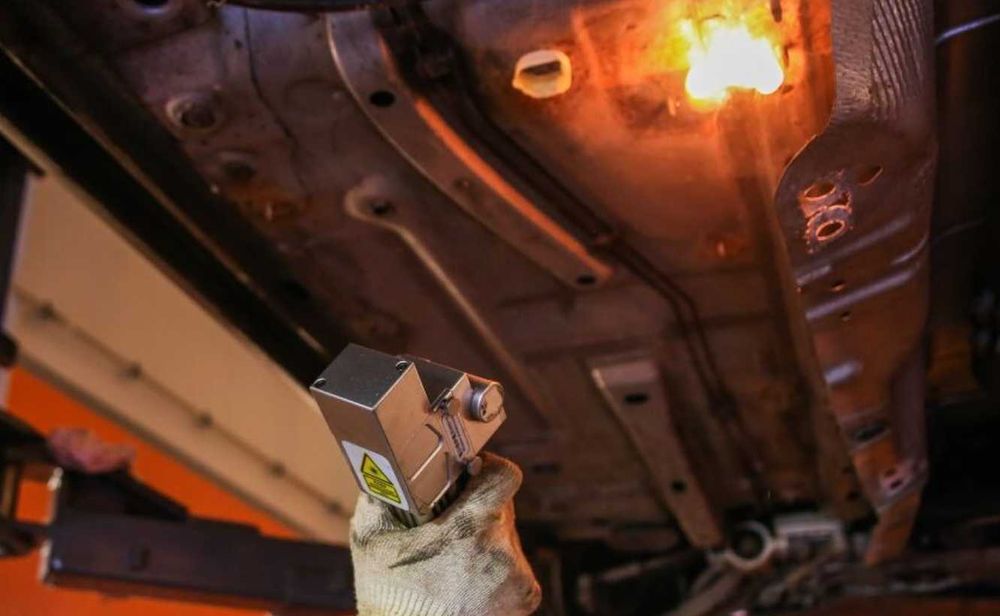 Мойка днища, Чистка лазером, Удаление ржавчины