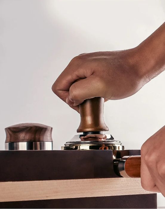 Кофе Темпер 51 mm Динамометрический материал дерево Бук