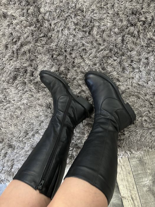 Cizme piele naturala imblanite