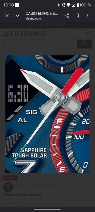 Ceas Casio edifice ECB 900 Toro Rosso