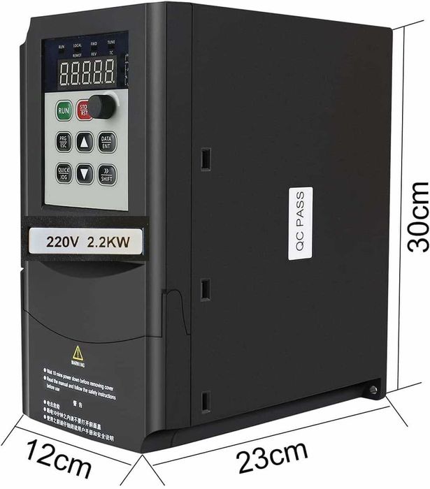 Монофазен честотен инвертор към ТРИФАЗЕН мотор 220v - 380v регулатор