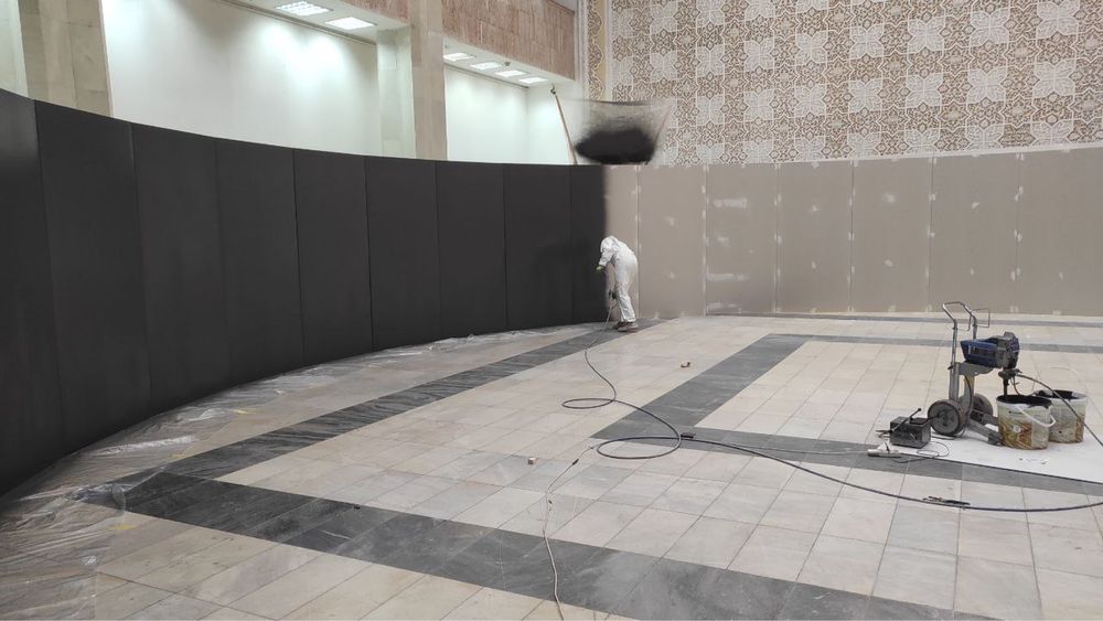 Покраска стен и потолков, интерьеров домов, квартир