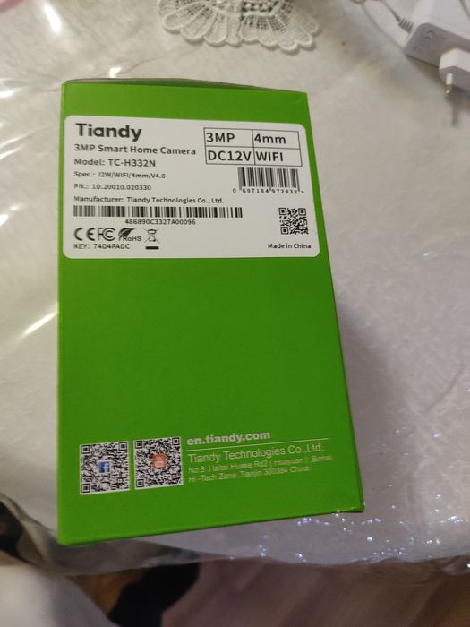 Tiandy камера новая