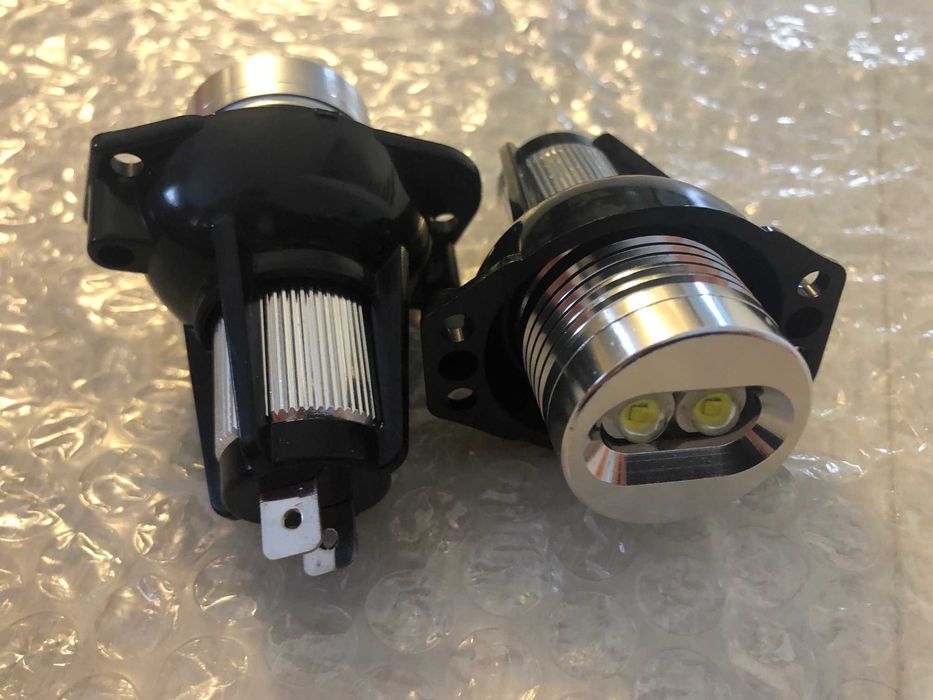 Set Bec Angel Eyes Led Marker Alb BMW E39/E60/E65/E53/E90 Canbus 20W