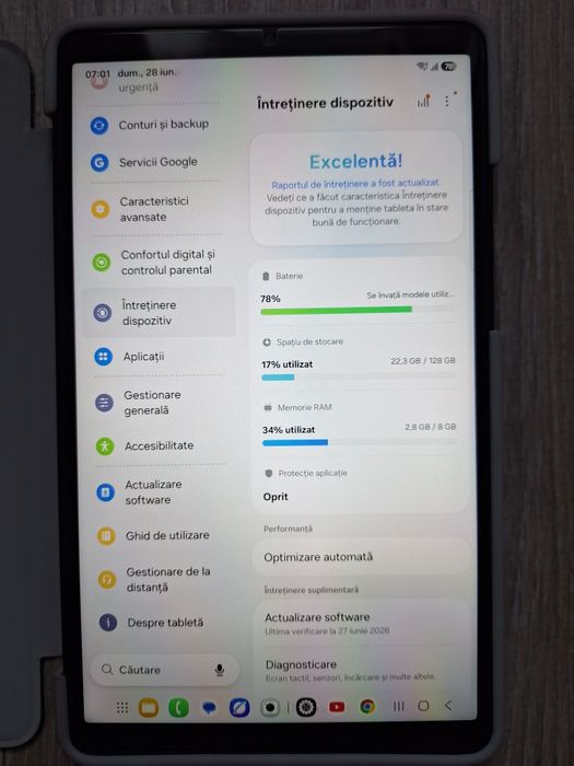 Samsung Galaxy Tab A11, 8,7", GARANTIE, 8/128 GB, cu SIM, LTE Silver
